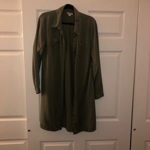 Long Sleeved Button Down Dress